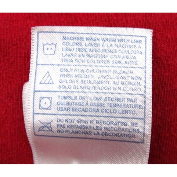 Vintage 90s Indiana Hoosiers Graphic Tee Men Large Red Long Sleeve Shirt USA - Picture 5 of 7